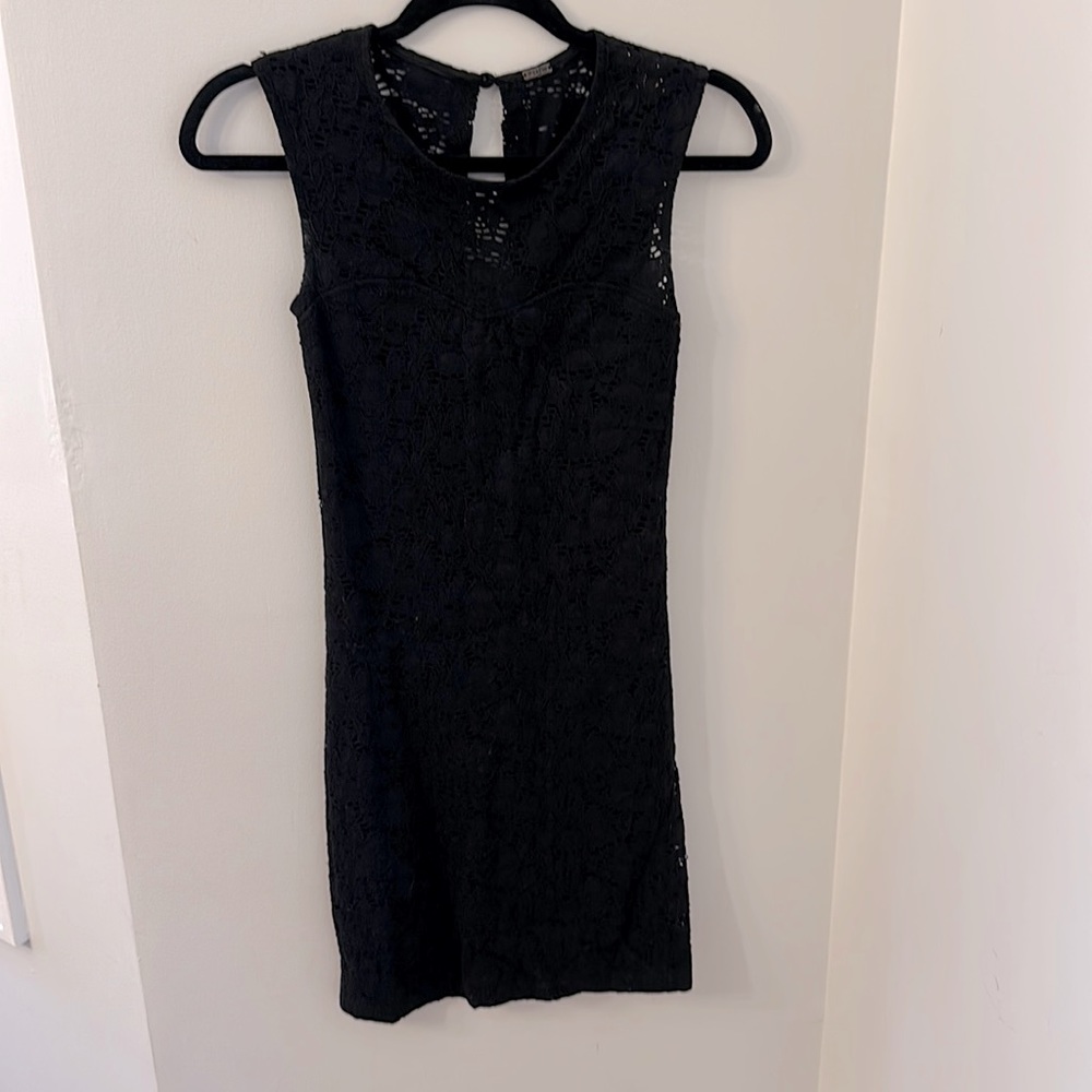 Little black lace dress